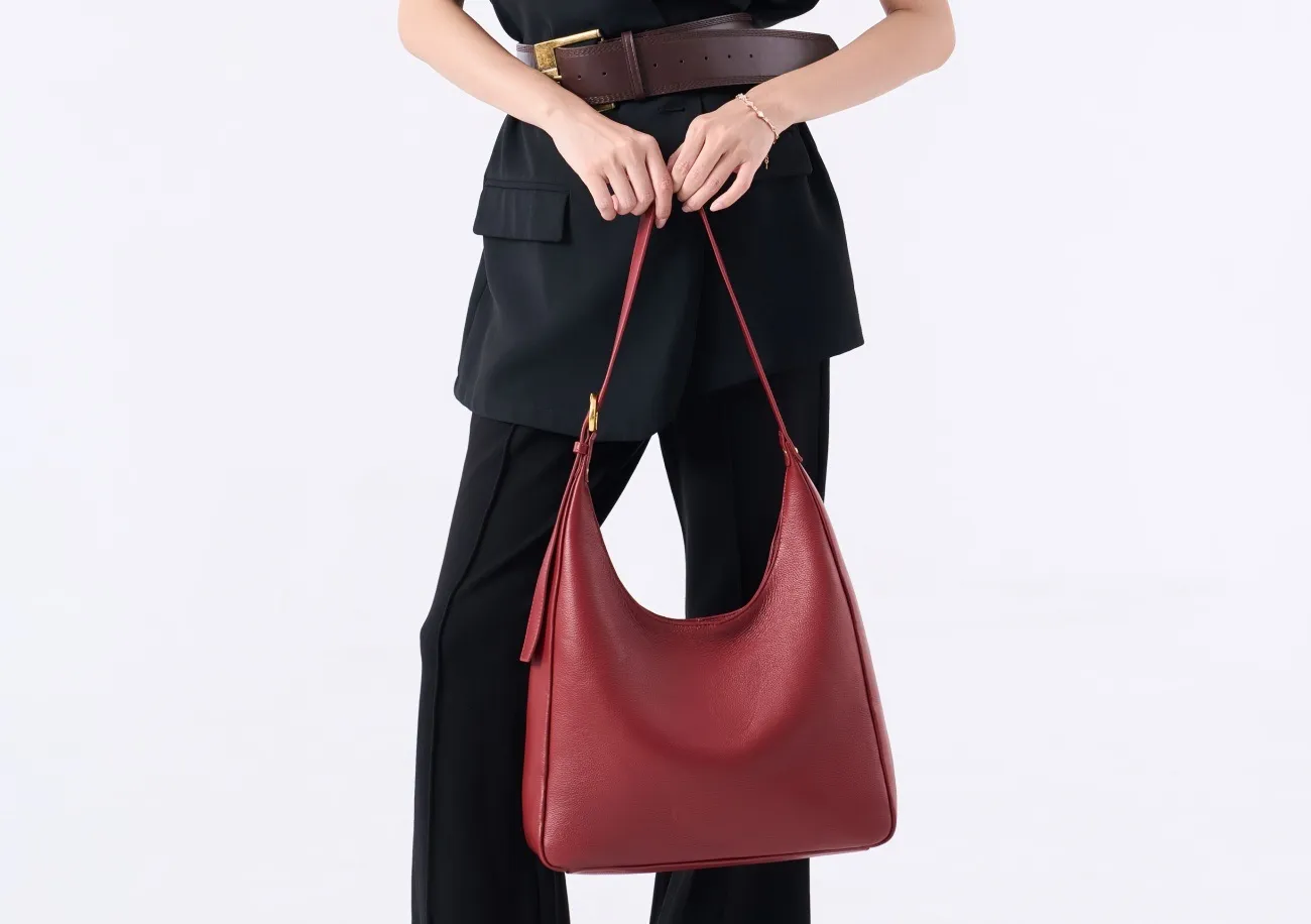 Manufacturer Factory Supply Women Work Business Bag Portable Genuine Leather Shoulder Cross Body Laptop Tote Bag