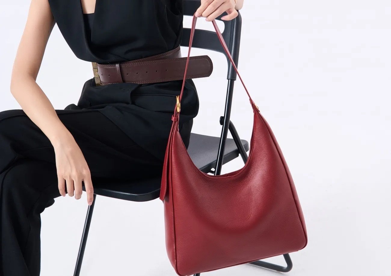 Manufacturer Factory Supply Women Work Business Bag Portable Genuine Leather Shoulder Cross Body Laptop Tote Bag