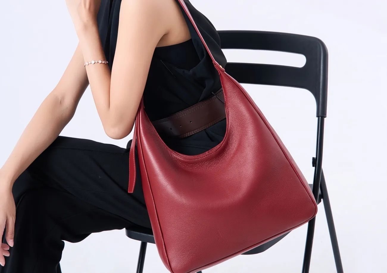 Manufacturer Factory Supply Women Work Business Bag Portable Genuine Leather Shoulder Cross Body Laptop Tote Bag