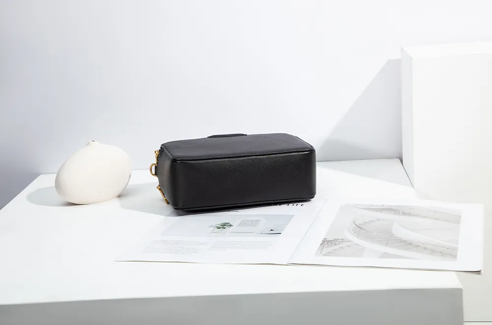 BALIYA H98073 ladies' top layer cowhide shoulder bag satchel handbag small square bag