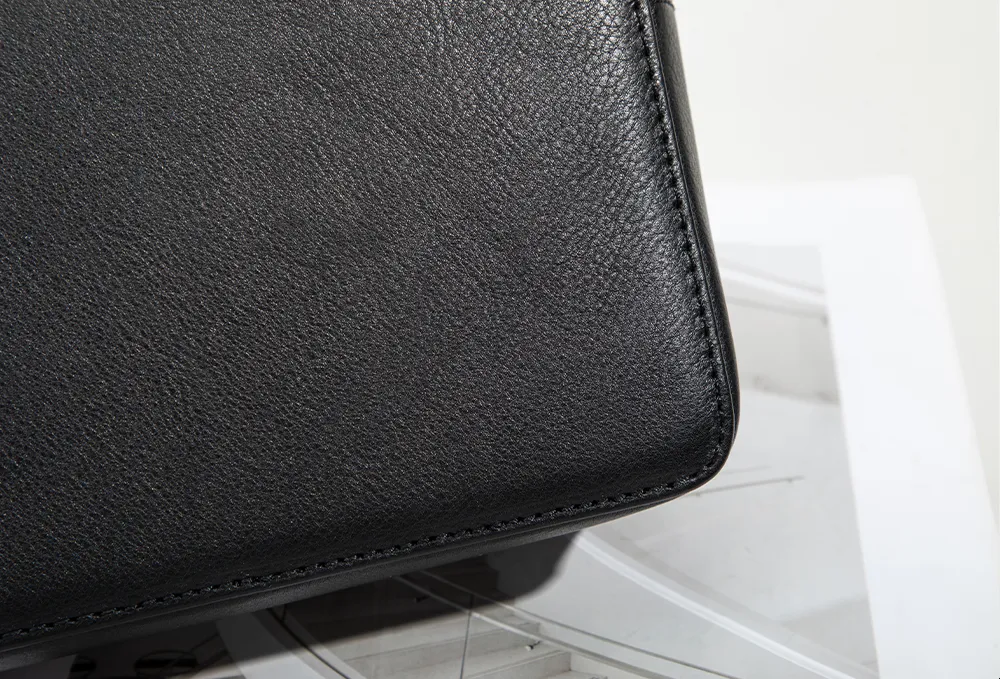 BALIYA H98073 ladies' top layer cowhide shoulder bag satchel handbag small square bag