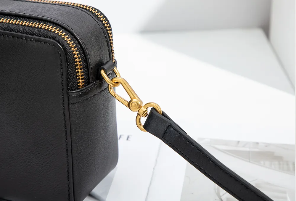 BALIYA H98073 ladies' top layer cowhide shoulder bag satchel handbag small square bag