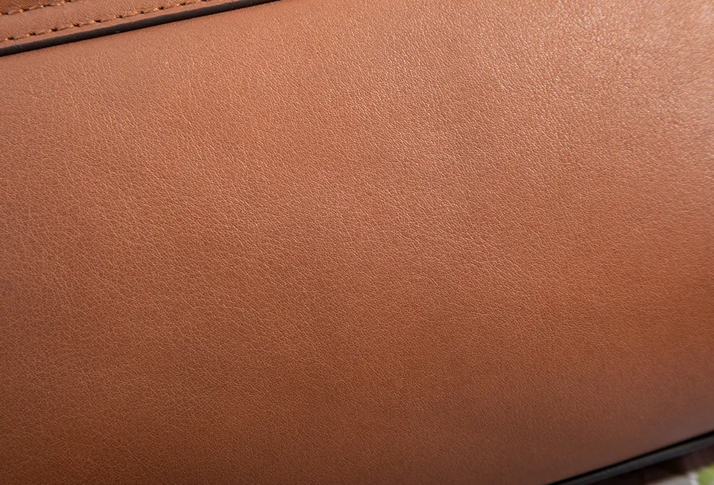 Baliya Top Layer Cowhide T-Shaped Hardware Buckle Shoulder Bag Classic Elegant Genuine Leather Women's Bag