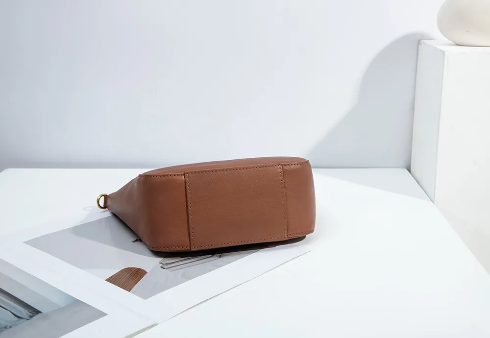 Baliya Italian Genuine Leather Crossbody Bag With Front Pocket And Compartment Women's Phone Bag