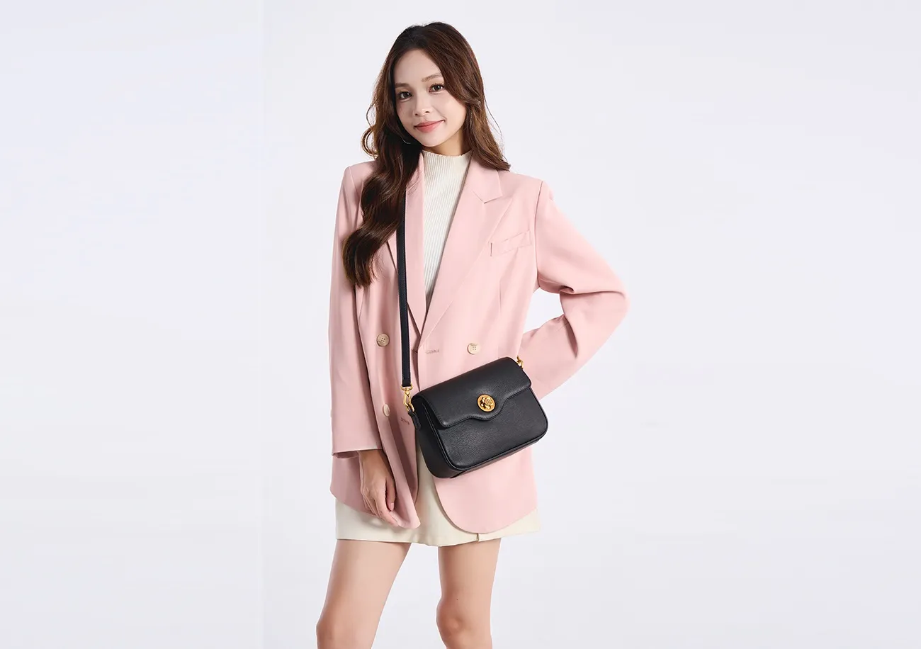 Baliya Genuine Leather Small Bag Retro Plum Blossom Hardware Shoulder Bag Customizable Women's Handbag