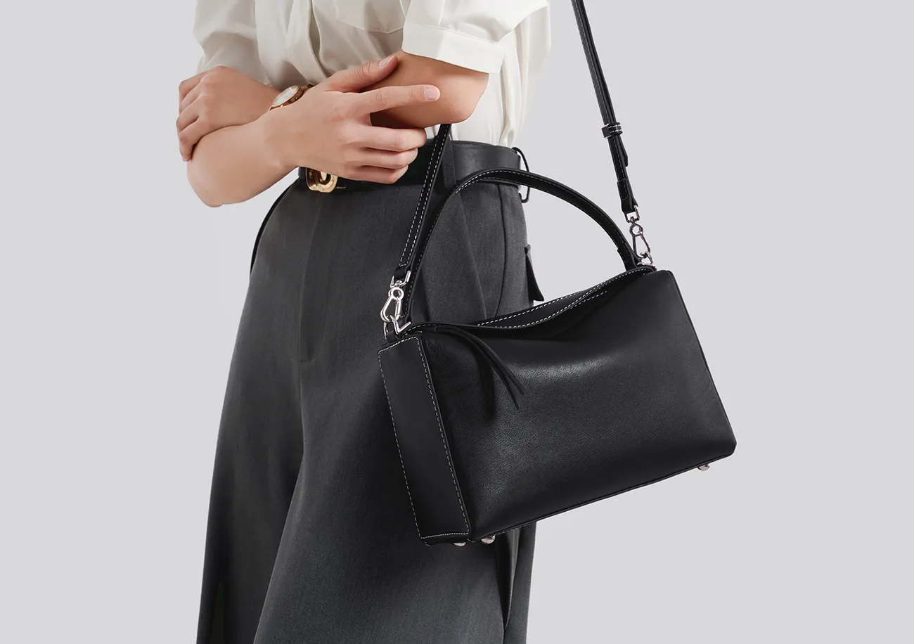 BALIYA Luxury Factory-Crafted Leather Handbag - Women's Stylish Convertible Crossbody Bag