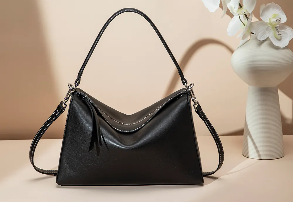 BALIYA Luxury Factory-Crafted Leather Handbag - Women's Stylish Convertible Crossbody Bag