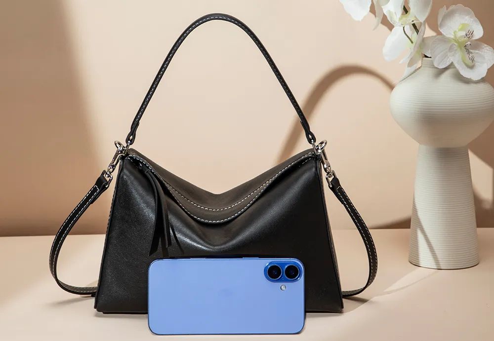 BALIYA Luxury Factory-Crafted Leather Handbag - Women's Stylish Convertible Crossbody Bag