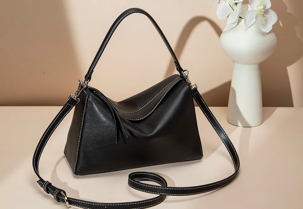 BALIYA Luxury Factory-Crafted Leather Handbag - Women's Stylish Convertible Crossbody Bag