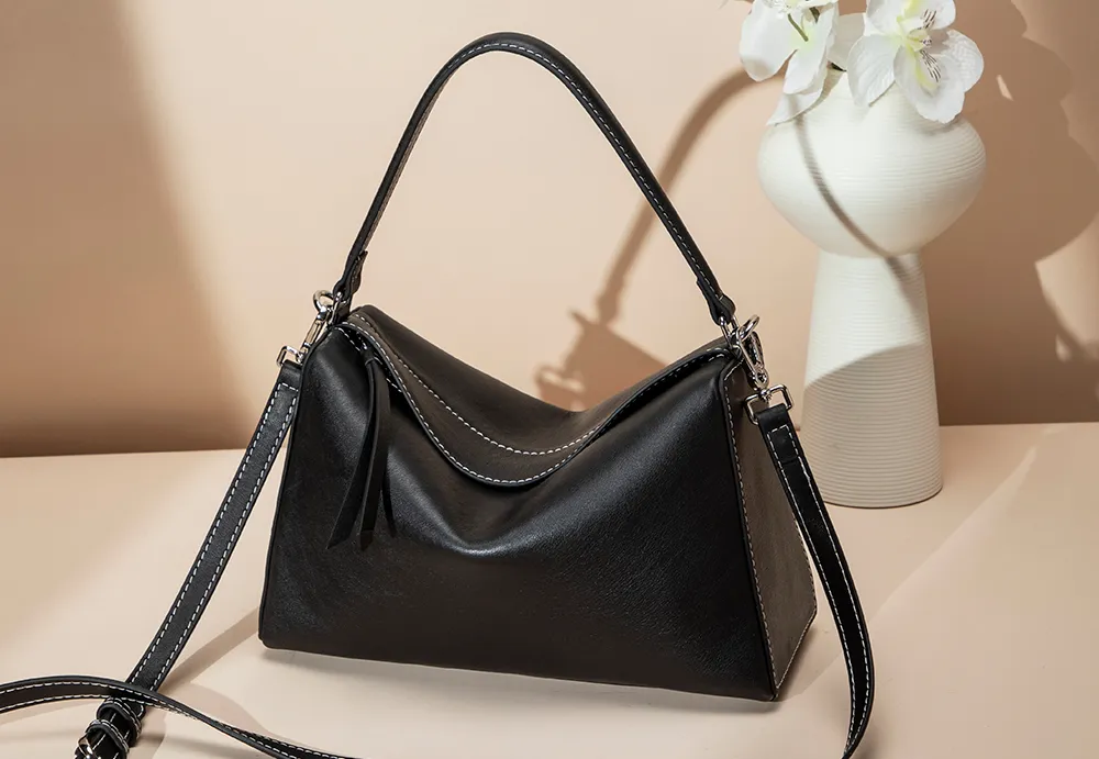 BALIYA Luxury Factory-Crafted Leather Handbag - Women's Stylish Convertible Crossbody Bag