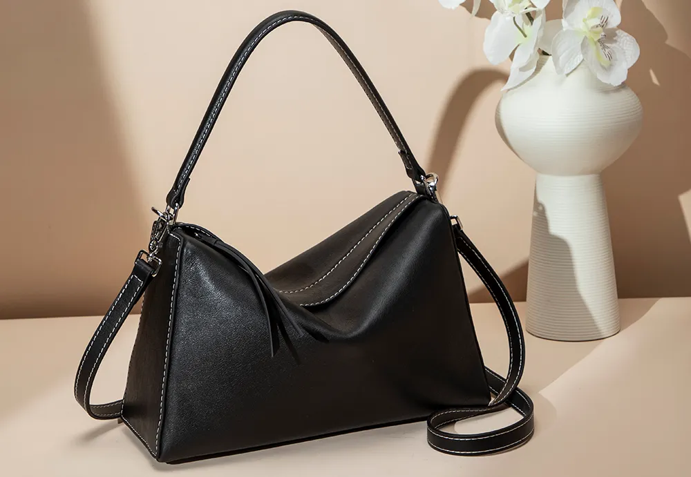 BALIYA Luxury Factory-Crafted Leather Handbag - Women's Stylish Convertible Crossbody Bag