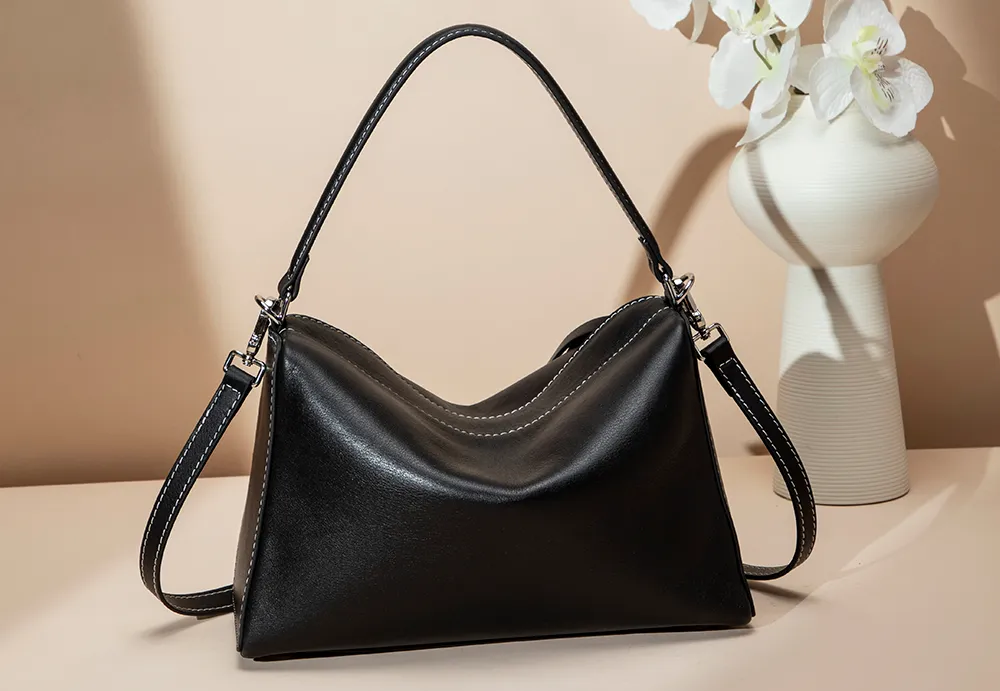 BALIYA Luxury Factory-Crafted Leather Handbag - Women's Stylish Convertible Crossbody Bag