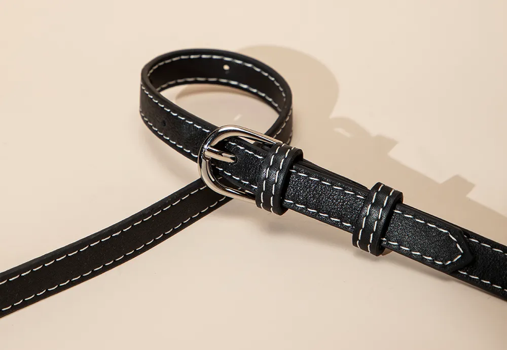 BALIYA Factory - Made Genuine Leather Tote Bag, Black with Contrast Stitch Convertible Handbag/Crossbody